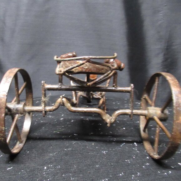 Metal and Wood Push Pedal Tricycle Toy - Picture 6 of 9